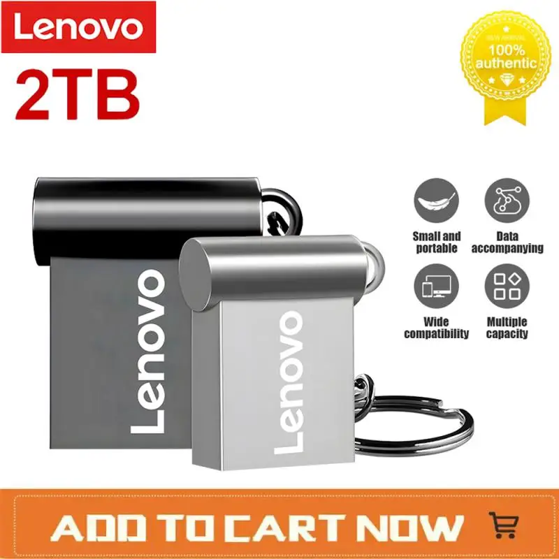 Lenovo 2TB gorąca metalowa 3.0 pamięć Flash USB 1TB Pendrive do laptopa 128GB pamięć USB 3.0 Pendrive