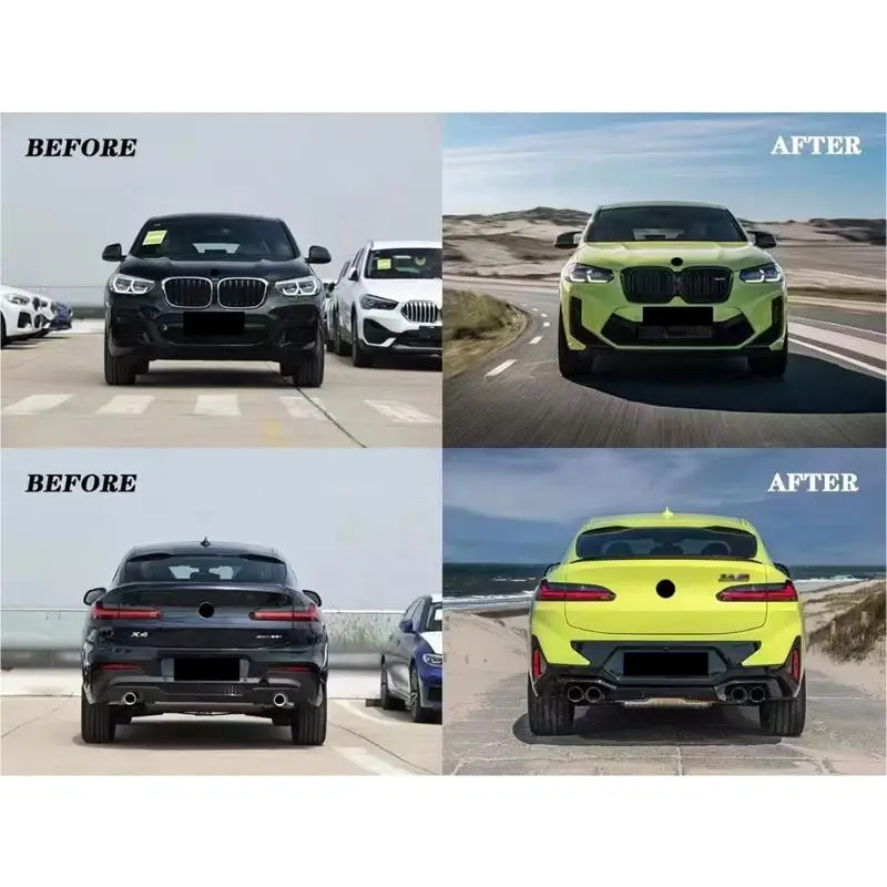 Full Custom Build With Old-to-new Body Kit ConversionX4 G02 Old To New X4m F98 LCI Body Kit 2022 X4 G02 Upade To F98 X4m LCI Fro