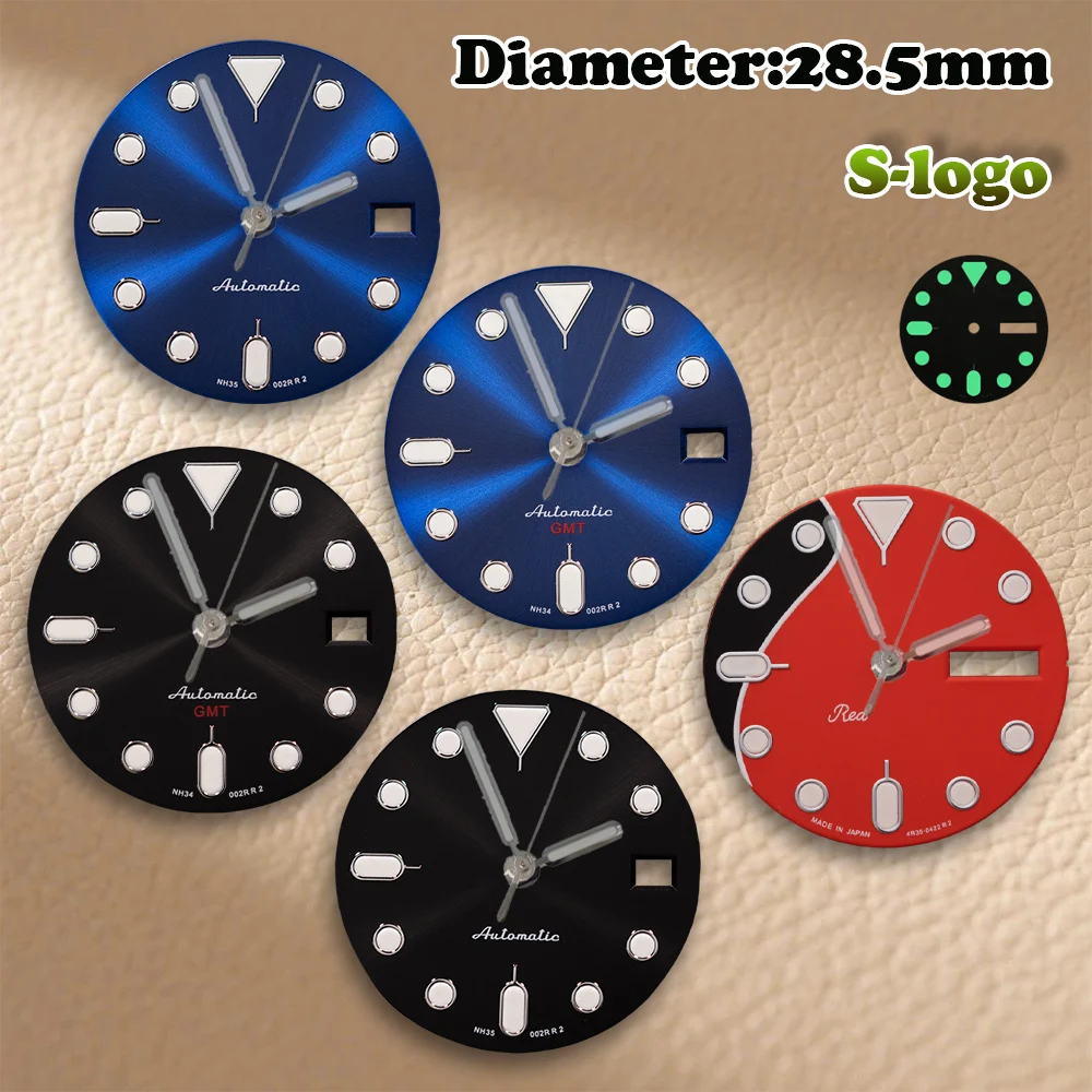 

SS Logo 28.5mm SKX007 Dial NH34/NH36/4R36 Movements Green Luminous Watches for men Watch Modification Accessories