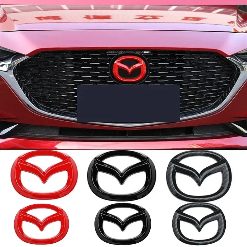 

Car Sticker ABS Front Grille Rear Tailgate Covering Emblem for Mazda 3 Axela 2020 Steering Wheel Badge Decoration Modfication