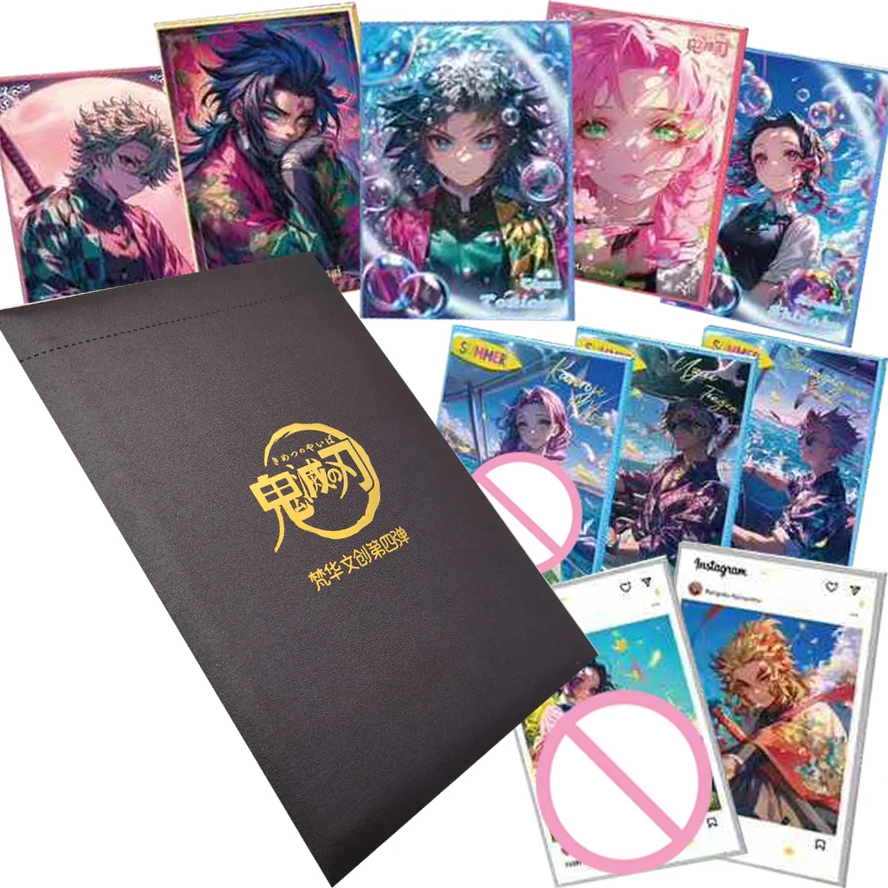 

Коллекционные карточки Demon Slayer для фанатов: Камадо Танджиро, Агацума Зеницу. Аниме-атрибутика, цветные бумажные карточки 10x15 см, игрушка-подарок.