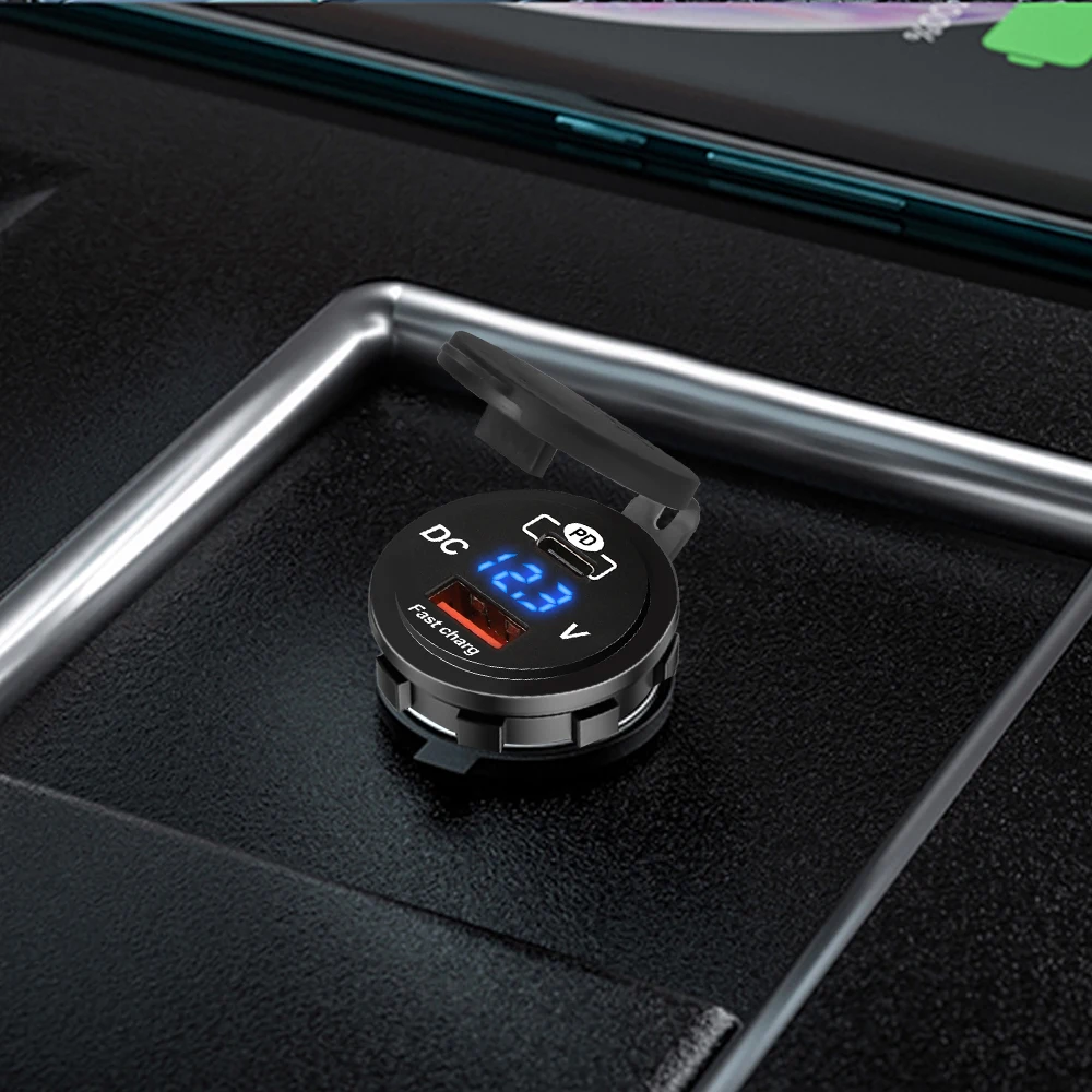 68W 4,2A 12V Dual-USB-Autoladegerät mit Wasserdichtem Panel-Netzadapter für Fahrzeuge, Boote, LKWs und Motorräder – Detail 8