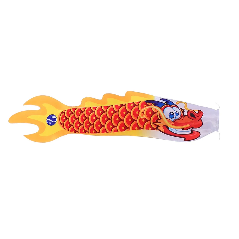 

Dragon Shaped Windsock Flag 90cm Single pcs Outdoor Garden Decor Polyester Material Practical Photo Prop Wind Direction