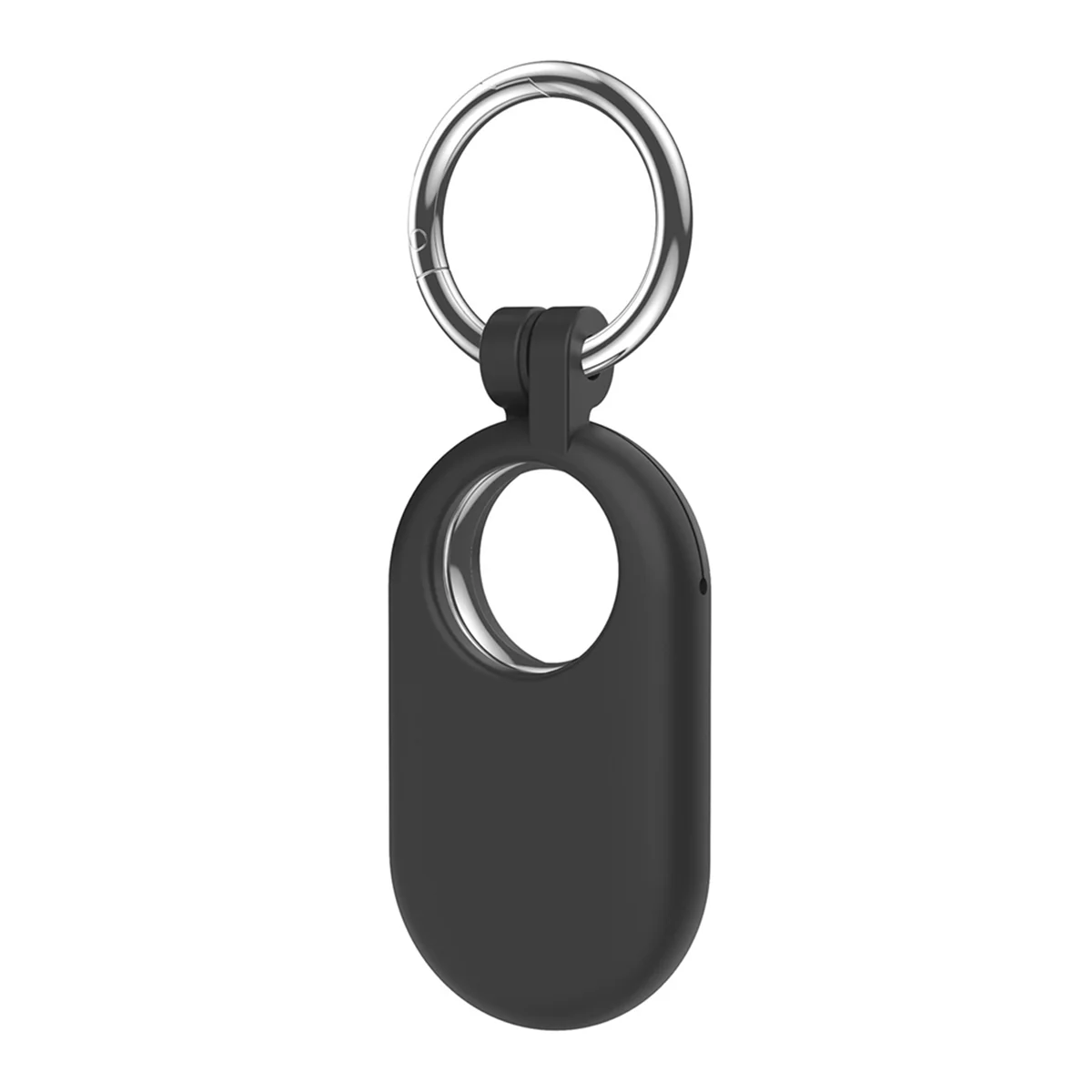 

B02B-для Samsung Galaxy SmartTag 2, чехол с локатором, портативный защитный чехол, мягкий силиконовый защитный чехол с железным кольцом, черный