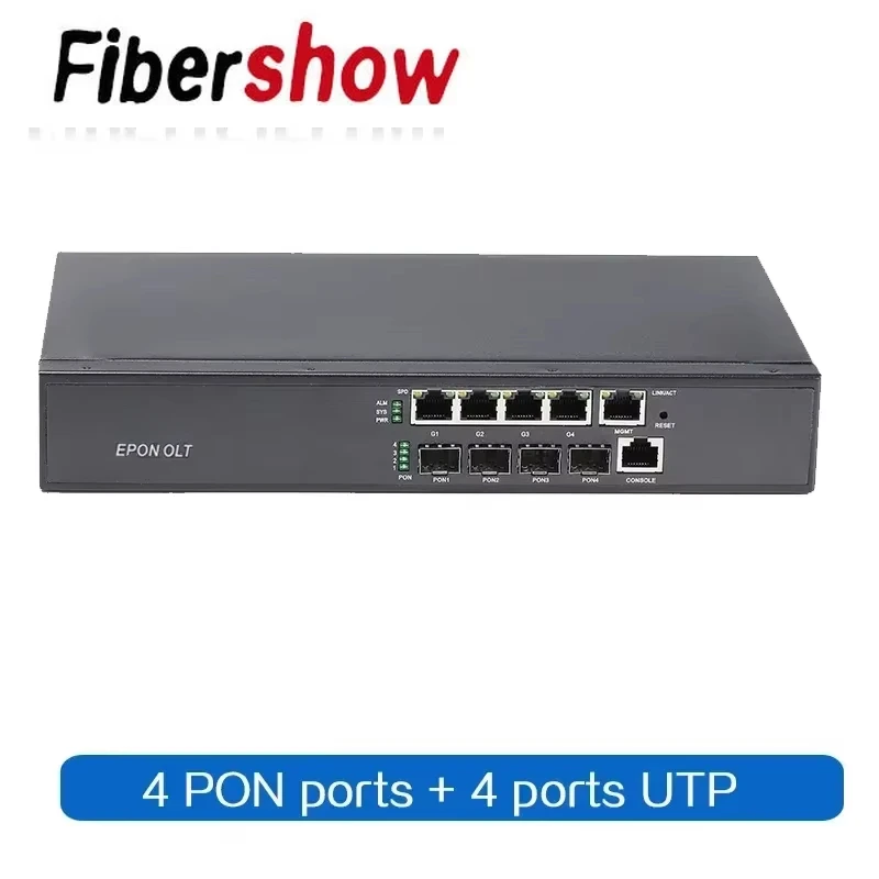 HIOSO EPON OLT 4PON 4 Ports FTTH mini OLT CATV Carrier-grade Fiber Optic High Quality small 1.25G professional  2PON 2 ports ONU