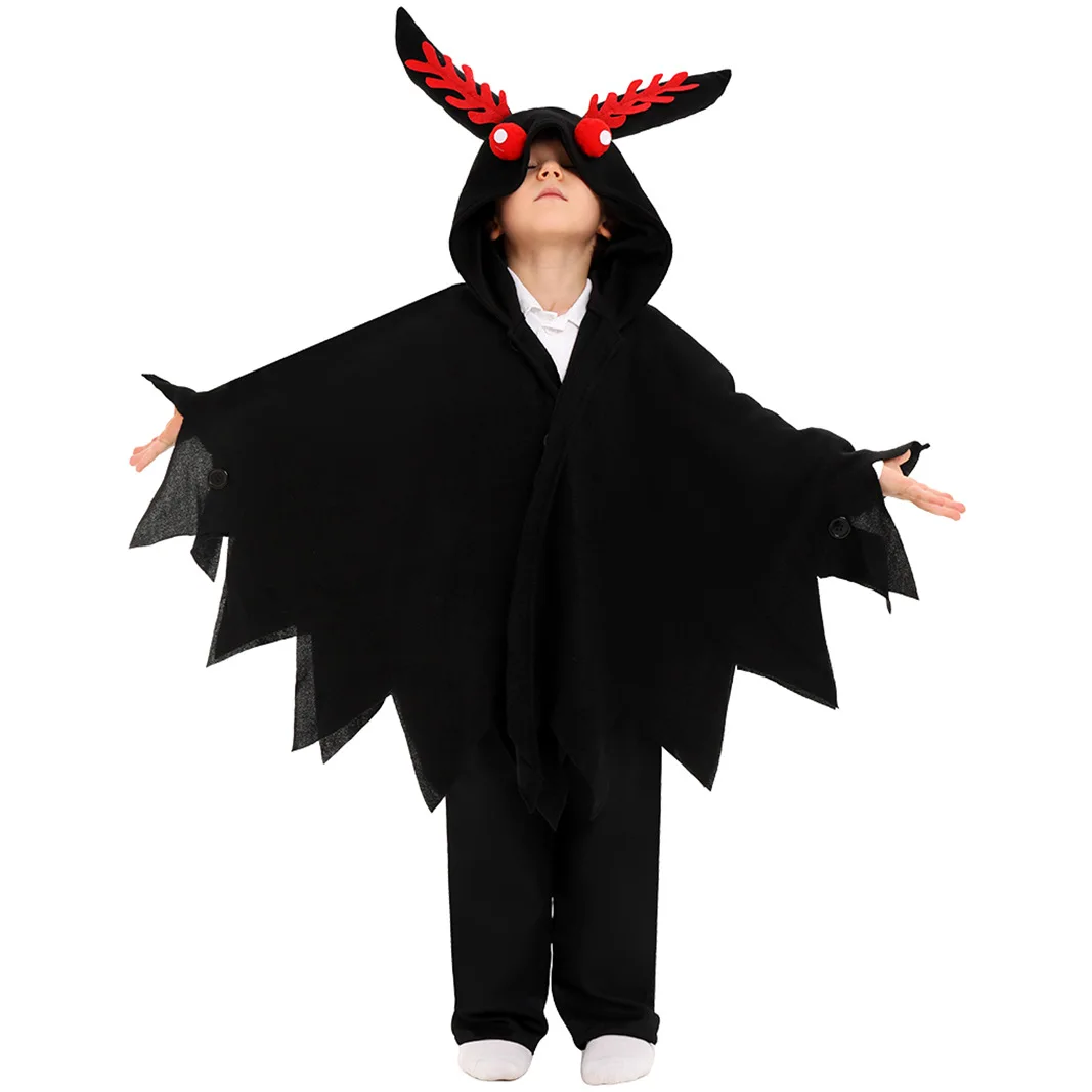 

Halloween Costume Mothman American Urban Weird Legend Children's Performance Costume Stage Costume Cape