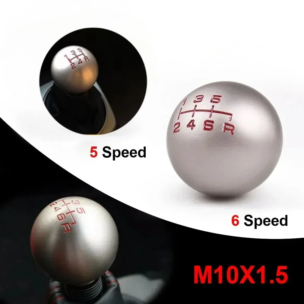2022 Aluminum Alloy 5/6-speed JDM Spherical Shift Knob M10 * 1.5 For Honda Fit Civic FD2 FN2 EP3 R DC2 DC5 AP1 AP2 S2000 F20C