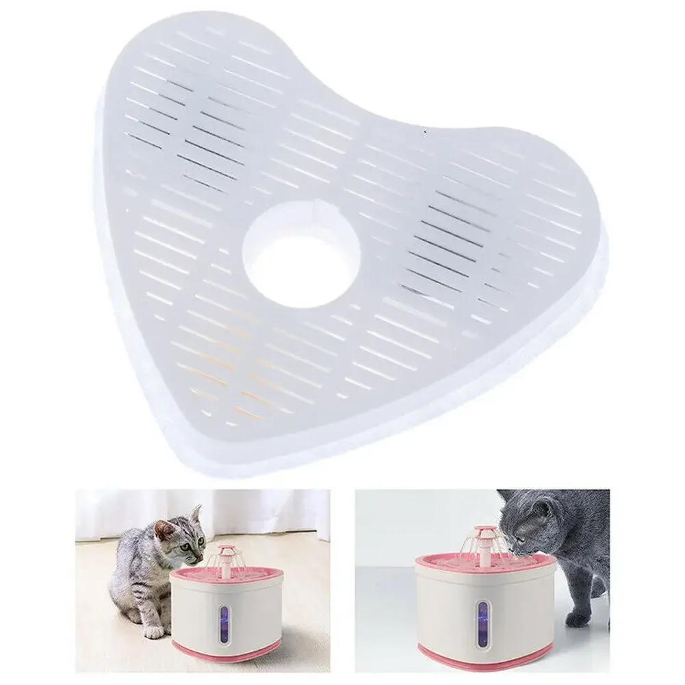 Activated Carbon Filters For Automatic Cat Water Fountain Drink Indoor Pets Drinking Filter Heart Shaped Artifact Pet Dispenser