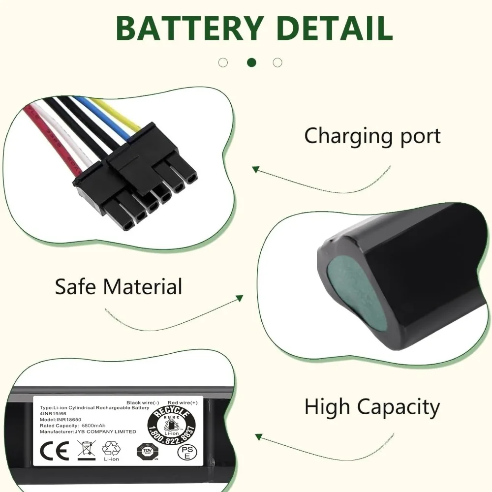 14.4V リチウムイオンバッテリーパック交換用 Neato Botvac D3 D4 D5 D6 D7 D3+ D5+ D301 D303 D503 D603 D701 D702 掃除機用