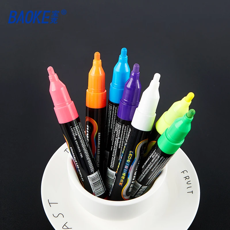 BAOKE-resaltador borrable MP4901, 7 colores