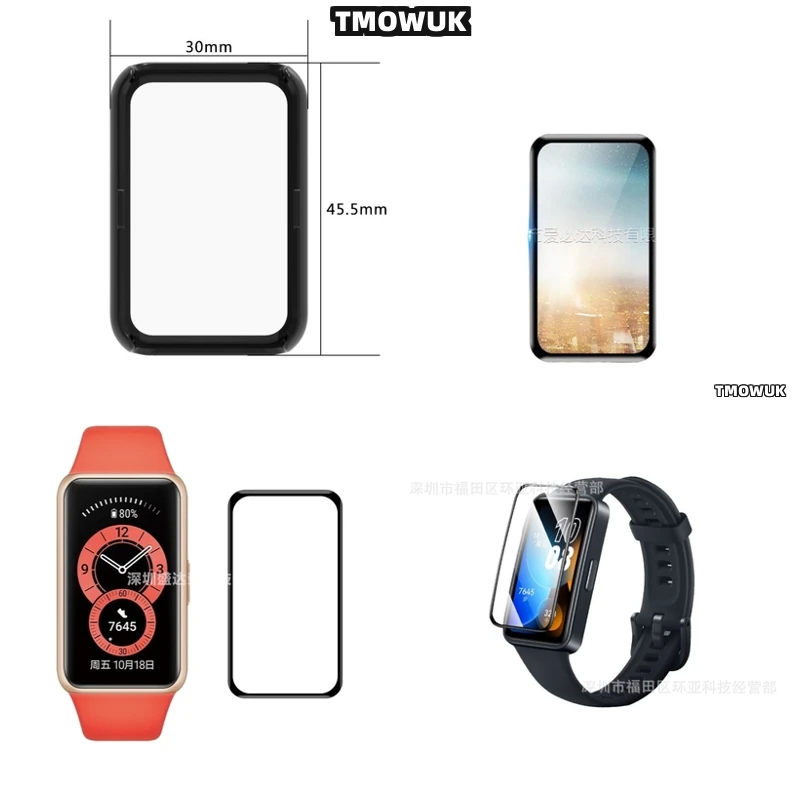 

3D Soft PMMA Film, Full Cover Curved Anti-Scratch Screen Protector For Huawei Honor Band 6 7 9 10