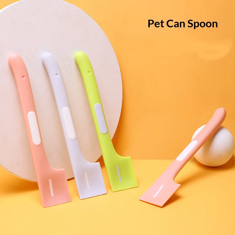 Pet Can Spoon Multifunctional Can Opener Wet/Dry Food Scoop for Cats Feeding Mixing Spoon Scoop Pet Dining Supplies