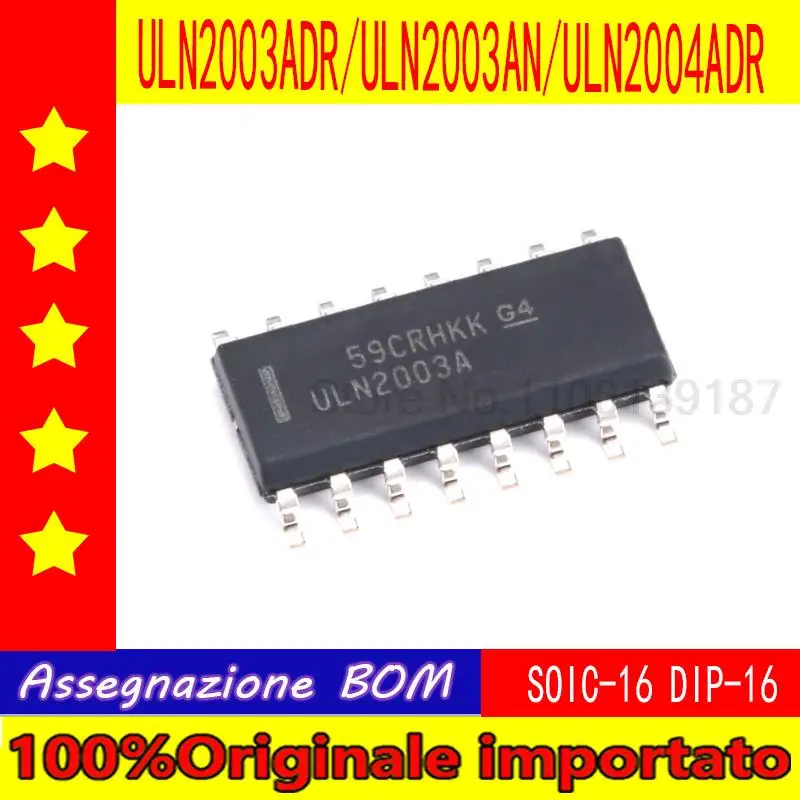 10pcs/lot  Home furnishings ULN2003ADR ULN2003AN ULN2004ADR darlington transistor array