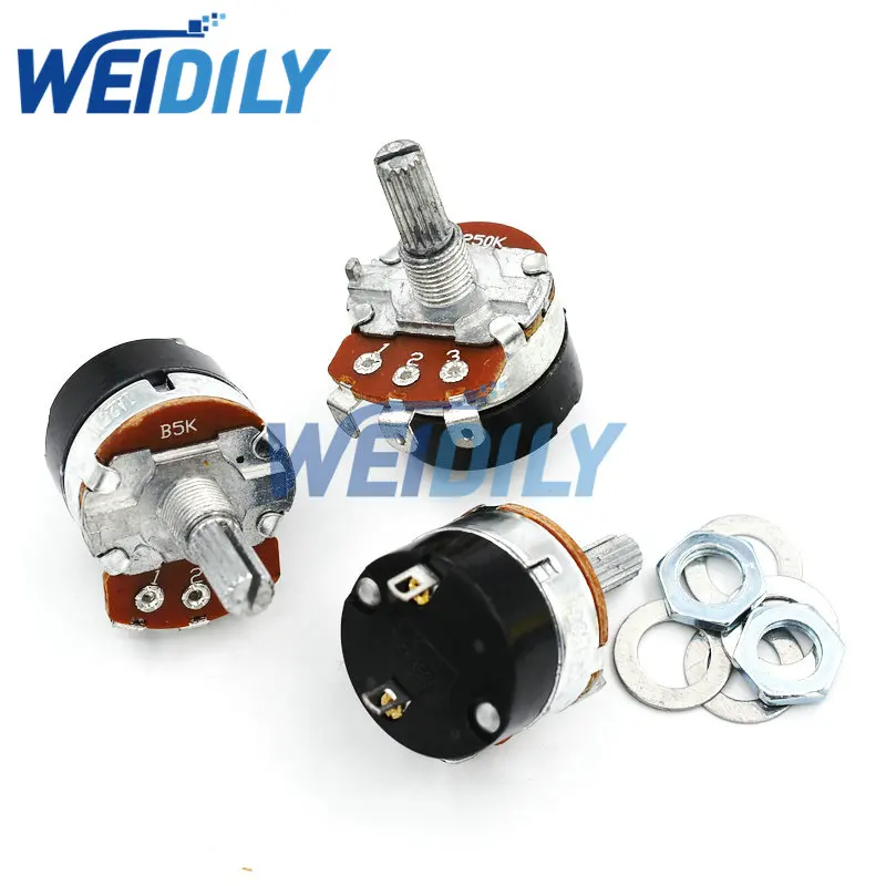 1PCS WH138-1 Adjustable Resistance Speed Regulator With Switch Potentiometer WH138-1 B5K B10K B20K B50K B100K B250K B500K