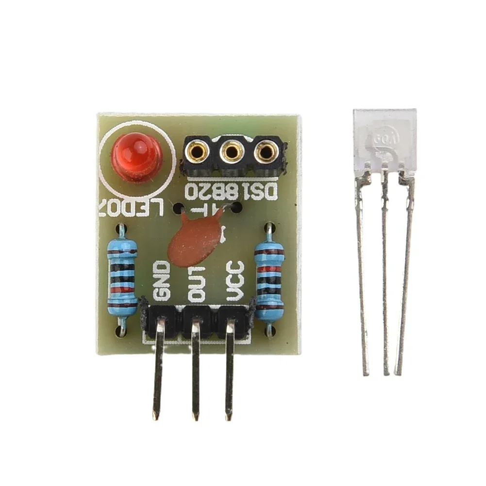 10Pcs/Set Laser Receiver Sensor Module Board KY-008 650nm 5V Red Laser Sensor Transmitter Module Dot Diode For AVR