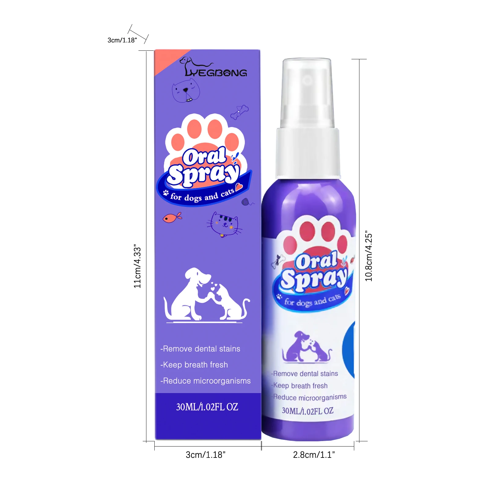 Pet Teeth Cleaning Spray Fresh Breath Dog Dental Spray Dog Breath Freshener And Dog Teeth Cleaning For Dog Dental Care