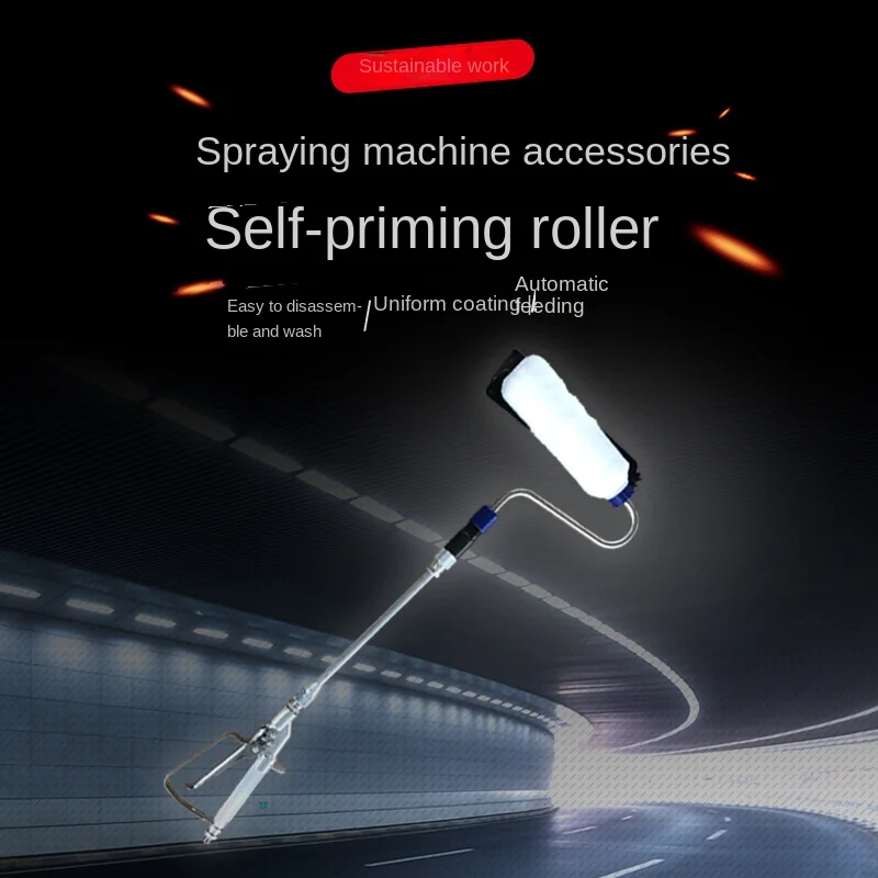 High Pressure Airless Spraying Machine Accessories Electric Paint Roller Latex Paint Retractable Self-Priming Type
