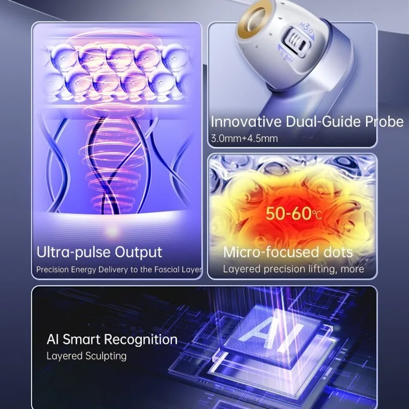 Ultrasound Facial Massagers Skincare Facials Lifting Equipment Physiotherapy Skin Beauty Equipments Home Use Beauty Devices