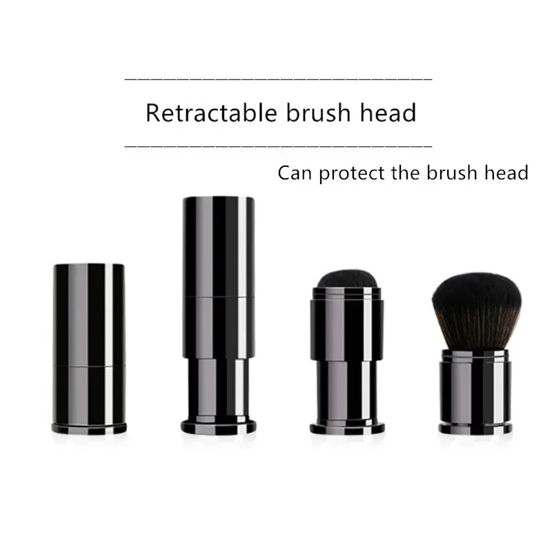 Portable Retractable Makeup Brushes Powder Foundation  Face Brush Maquiagem Make Up Cosmetic Tools Blush Brush for Women Cheek