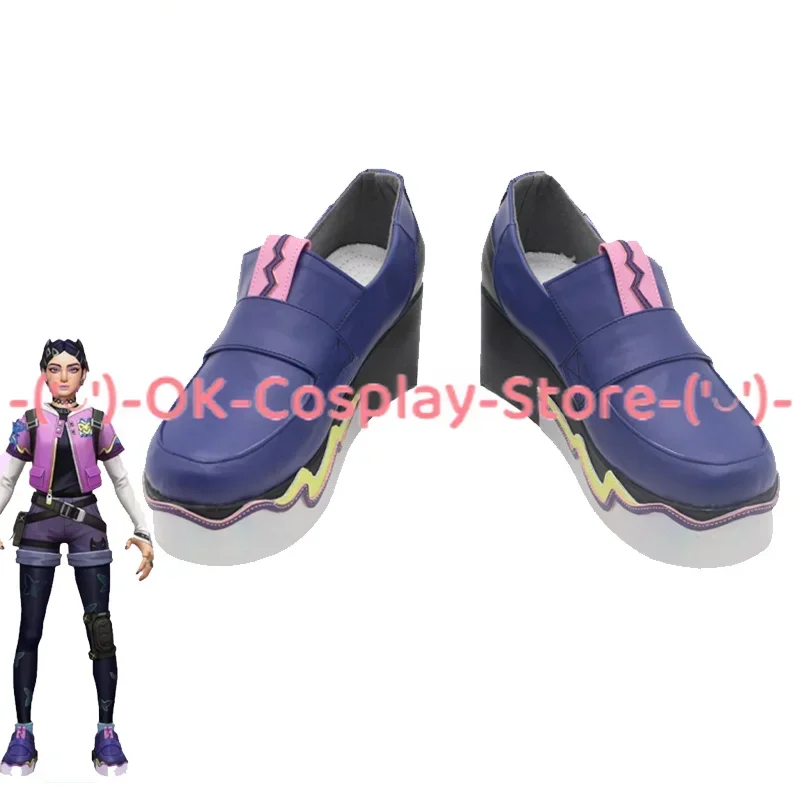 

[На заказ] обувь для косплея Clove, игра VALORANT, аниме, реквизит для ролевых игр, Хэллоуин, карнавал, праздничная вечеринка, ботинки из искусственной кожи