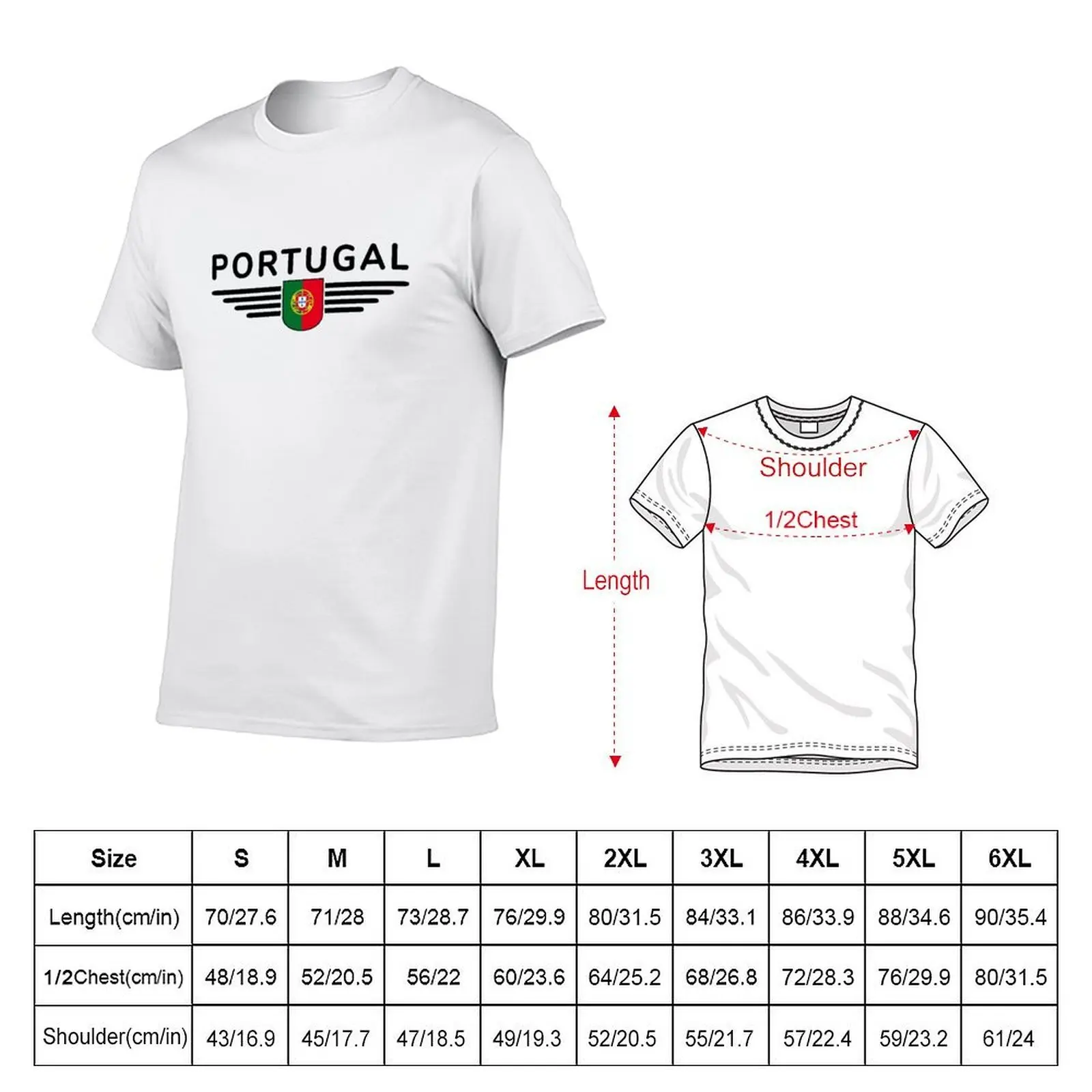 Portugal Design – For real fans T-Shirt Personalized t-shirt summer top T-shirt men