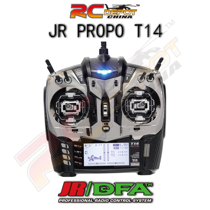 JR PROPO T14 Remote Control 2.4G DMSS 28X Metal Joystick