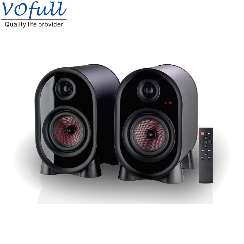 Vofull Multi-Media Speaker Portable Passive Bookshelf Speaker LED Display Bookshelf Speaker