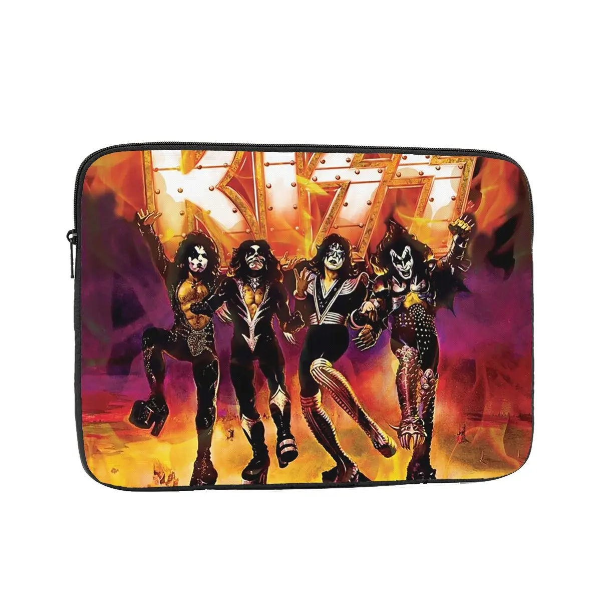 KISS The Band Rock And Roll Case Pouch 10 12 13 15 17 Inch Notebook Sleeve Cover Bag Tablet Shockproof Case Bag