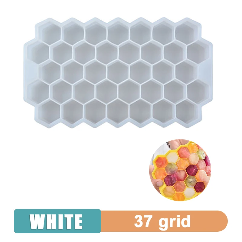 4/6/8/15 Grid Big Ice Tray Mold Giant Jumbo Large Food Grade Silicone Ice Cube Square Tray Mold DIY Ice Maker Ice Cube Tray image 3