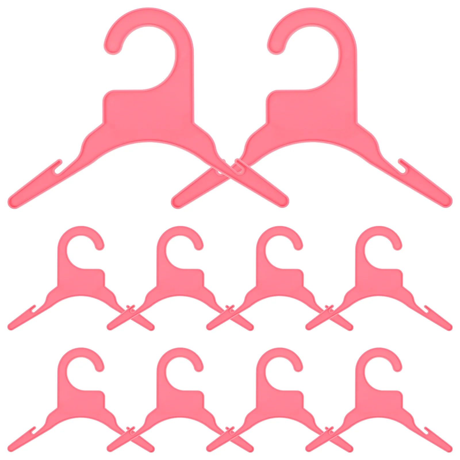 10 Pcs Dog Clothes Drying Rack Hanging Plastic Hanger Hangers for Coat Small Cat Baby