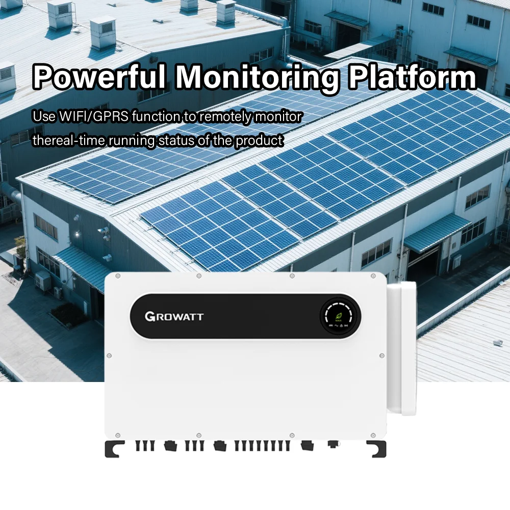 150KW On-Grid Solar Inverter Triple 3-Phase UPS Function MAX 150KTL3-X LV MPPT 99.9% Efficiency