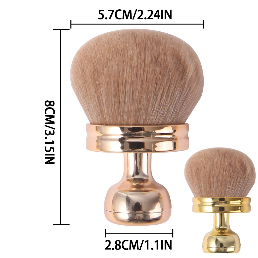 Nuovo pennello per trucco super morbido Pennello per cipria extra soffice con testa a fungo Pennello per fard multiuso Strumenti di bellezza Commercio all'ingrosso