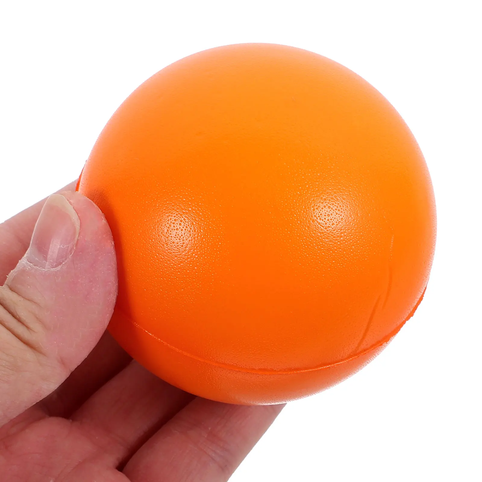 12pcs 오렌지 63mm 거품 스폰지 스트레스 공 감각 장난감 압력 릴리프 소형 휴대용 탄력 Fidget Squeeze 장난감 파티