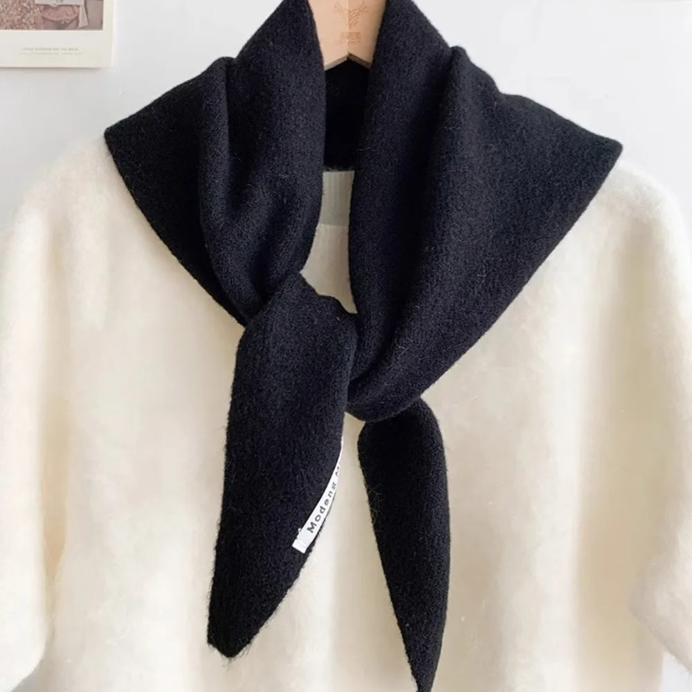 

Fashion Wool Knitted Knitted Scarf Multi-functional Warm Triangular Scarf Women Shawl Winter