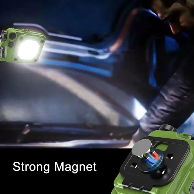 Portable Mini Keychain Flashlight USB Rechargeable LED Flashlight Keychain Light For Outdoor Hiking Camping Lantern B Durable