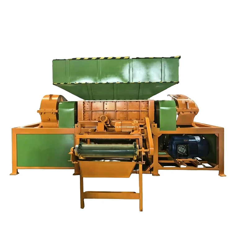 Automatic Double Shaft Industrial Heavy Duty Shredder Machine Twin Shaft Shredder Crusher for Plastic Film Rubber Tyre Scrap