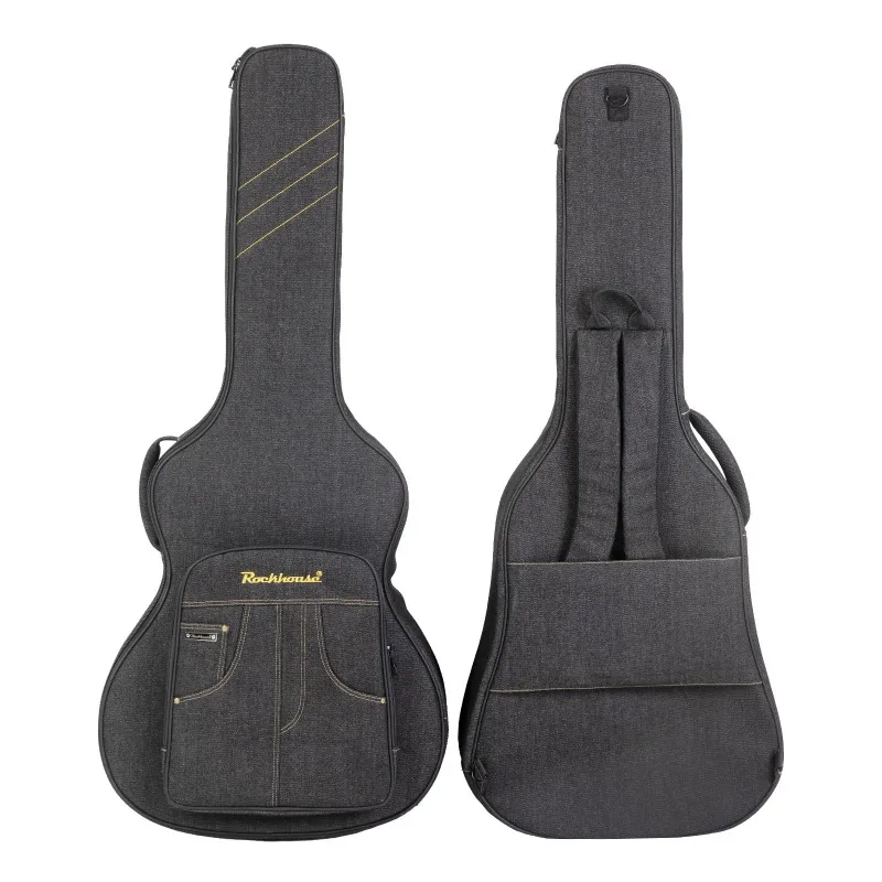 Denim Thickened Guitar Bag Shoulders Portable Breathable Wear-resistant Acoustic Guitar Bag Musical Instrument Accessories