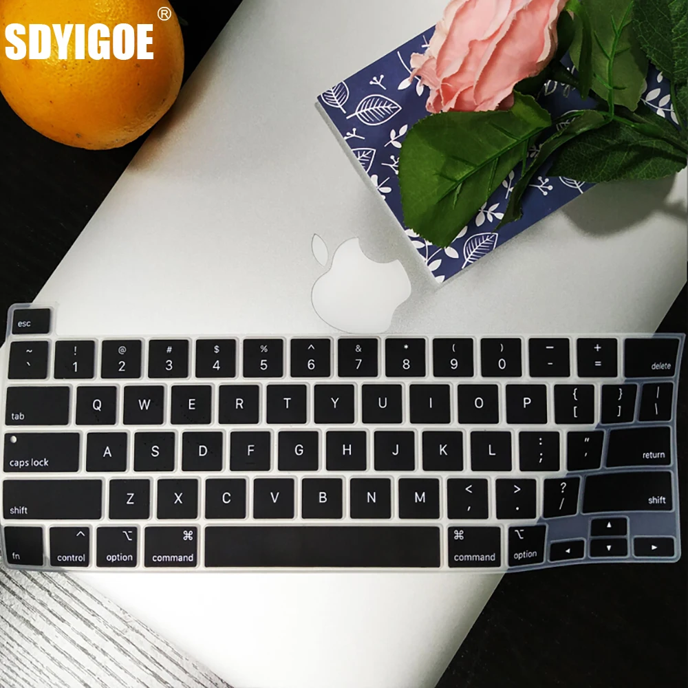 Ue eua para macbook pro 13 2020 m1 chip a2338 pro 16 2019 and141 teclado capa de silicone macio a2251 a2289 protetor de teclado pele