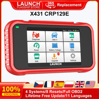 LAUNCH X431 CRP129E OBD2 Scanner ENG ABS SRS AT Oil SAS EPB TPMS DPF Reset Lifetime Free Update Car Diagnostic Tool Auto Scan