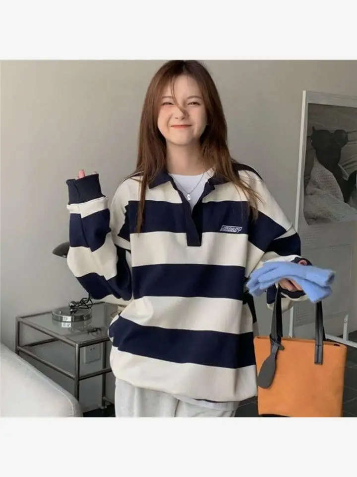 Clearance Leak-Picking Foreign Trade High Quali Women clothes Autumn Hoodie 2024 Summer New Female Korean Sle Classic Str...