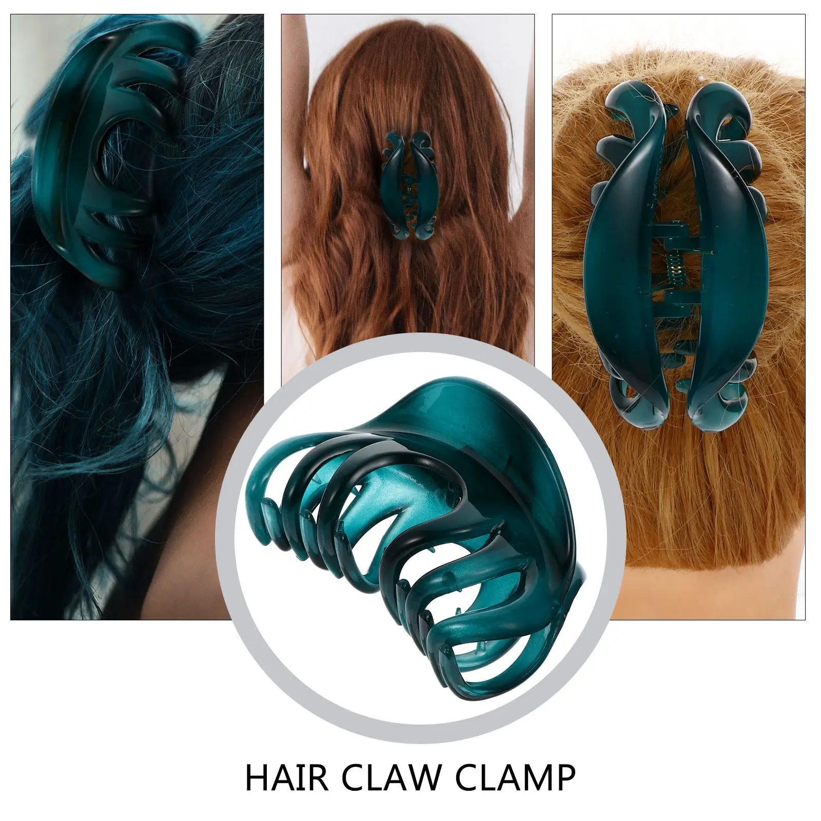 

2Pcs Large Size Hair Claw Clip Acrylic Jaw Clamp for Women Girls Comfortable Secure Hold All Hair Types Fashionable Gift Idea