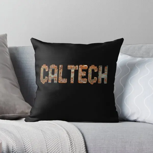 Caltech University Circuit Typography  Printing Throw Pillow Cover Square Fashion Hotel Sofa Case Pillows not include One Side