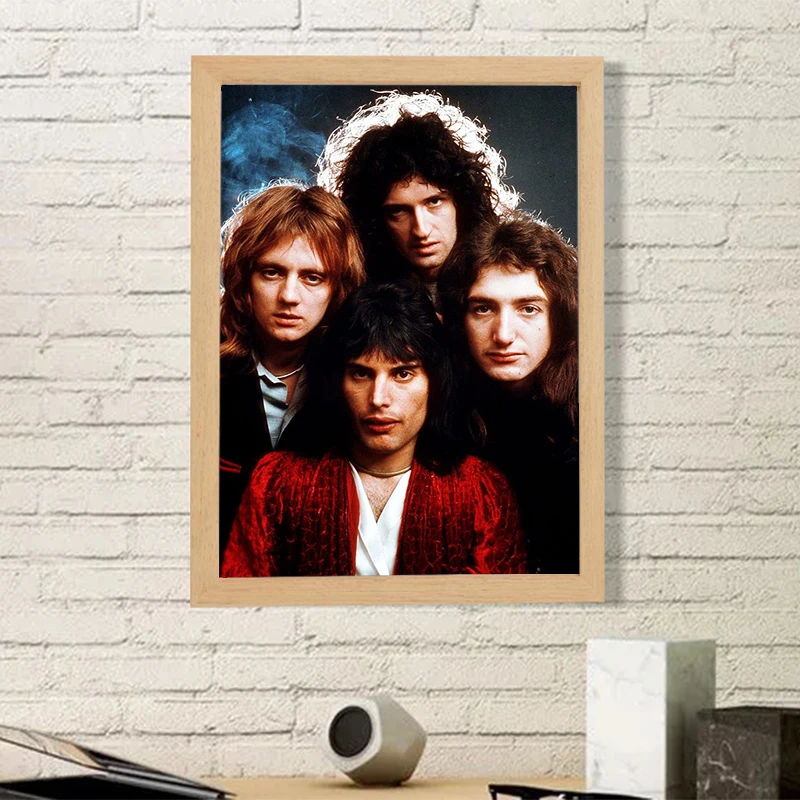 Queen Band Paintings for Bed Room Decor Famous Freddie Mercury Bar Music Home Decore With Free Shipping Poster Wall Art Canvas