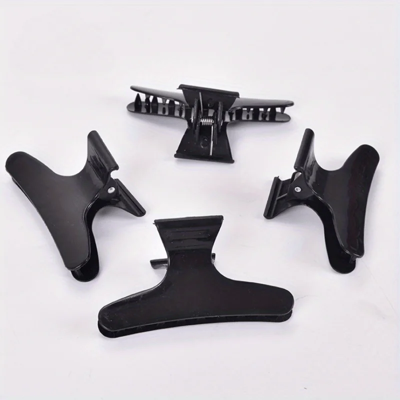 12pcs High-Quality Salon-Grade Hair Clips for Normal Hair Types - Black and White Options