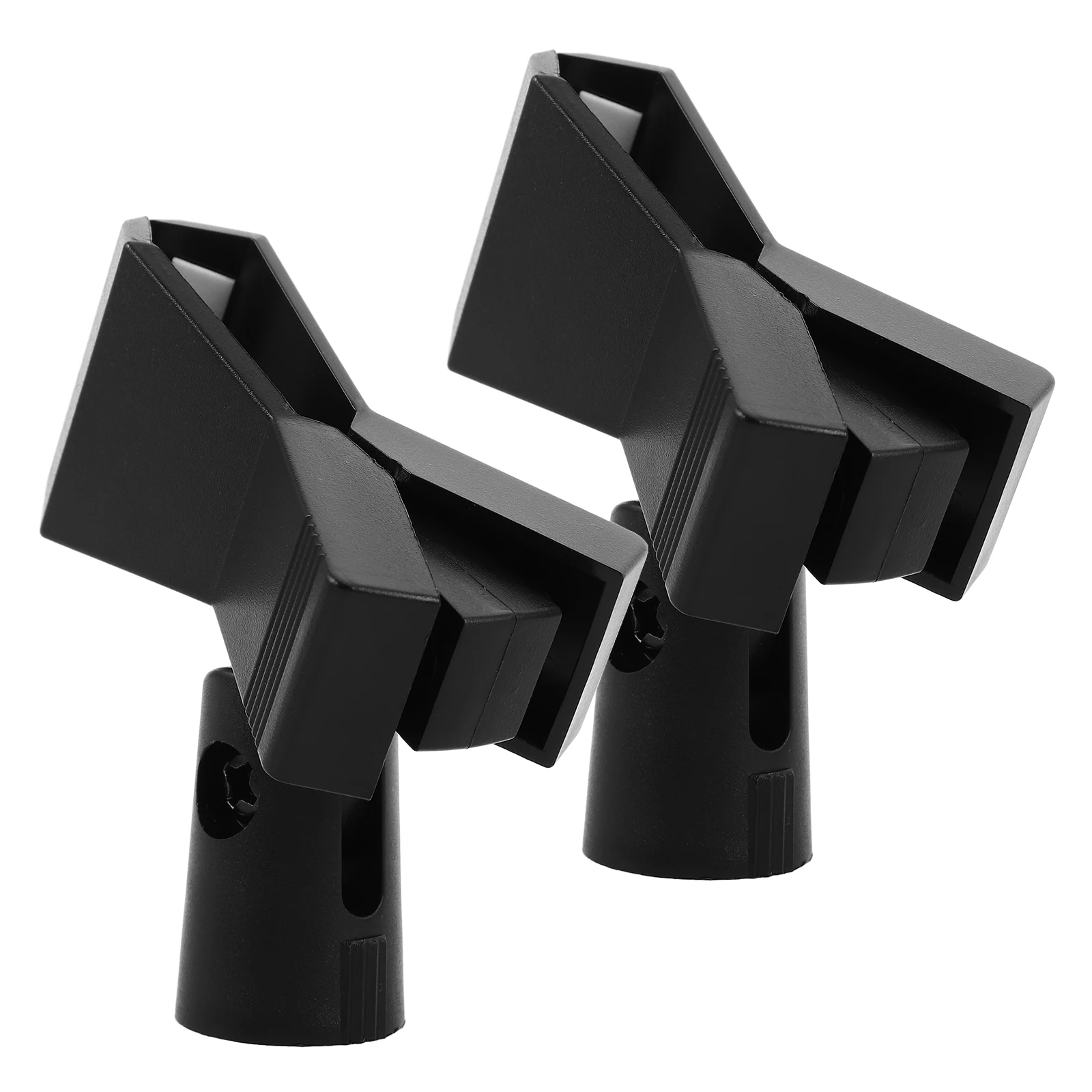 

2pcs Microphone Stand Clip Sturdy Metal U Shaped Spring Clamp for Wired Wireless Mics Adjustable Portable Desk Mount