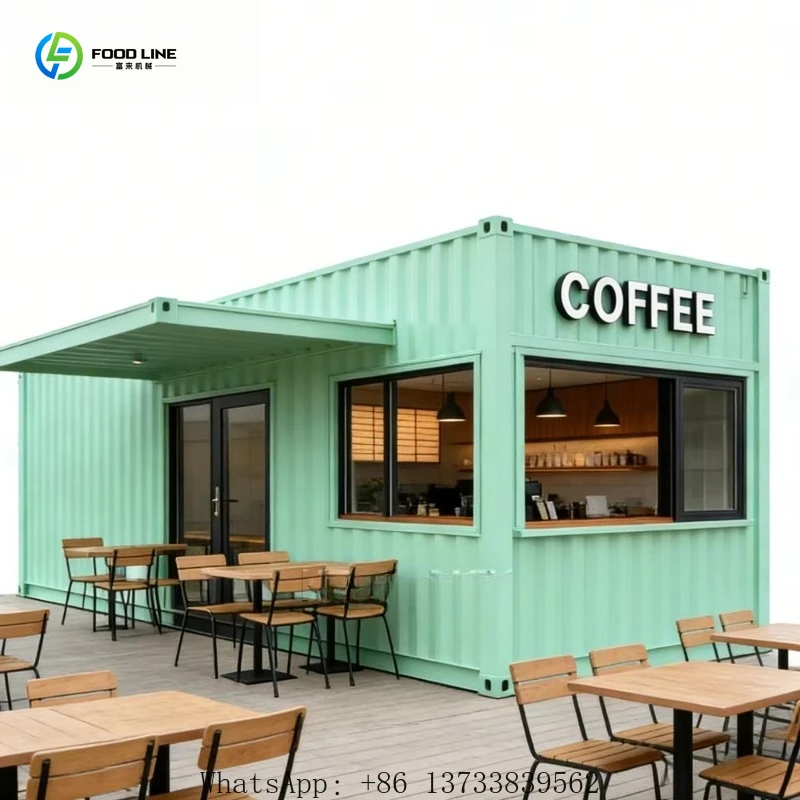 Customized Outdoor Kitchen Custom Container Restaurant Modular Cafe Bar Street Stalls Multipurpose Outdoor Trailer Kitchen