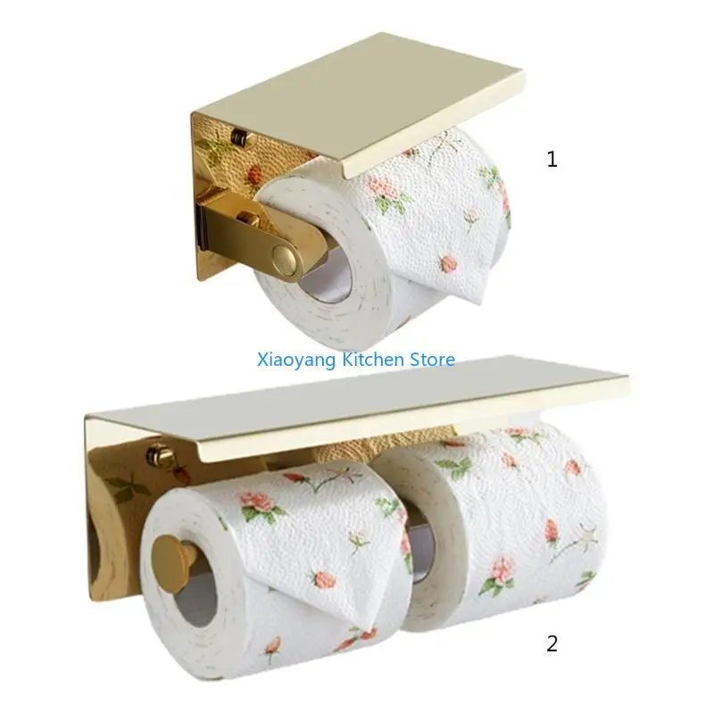 

69HC на стене настенной туалетной бумаги держатель рулона из нержавеющей стали, держатель ткани с одним рулоном с полкой кухни