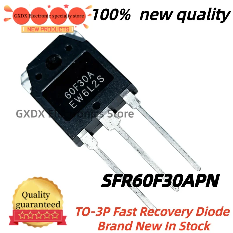 5-10-30piezas 100% nuevo Quality 60F30A 60F30 TO3P SFR60F30APN SFR60F30 TO-3P 300V 60A Fast Recovery Diode Brand New In Stock