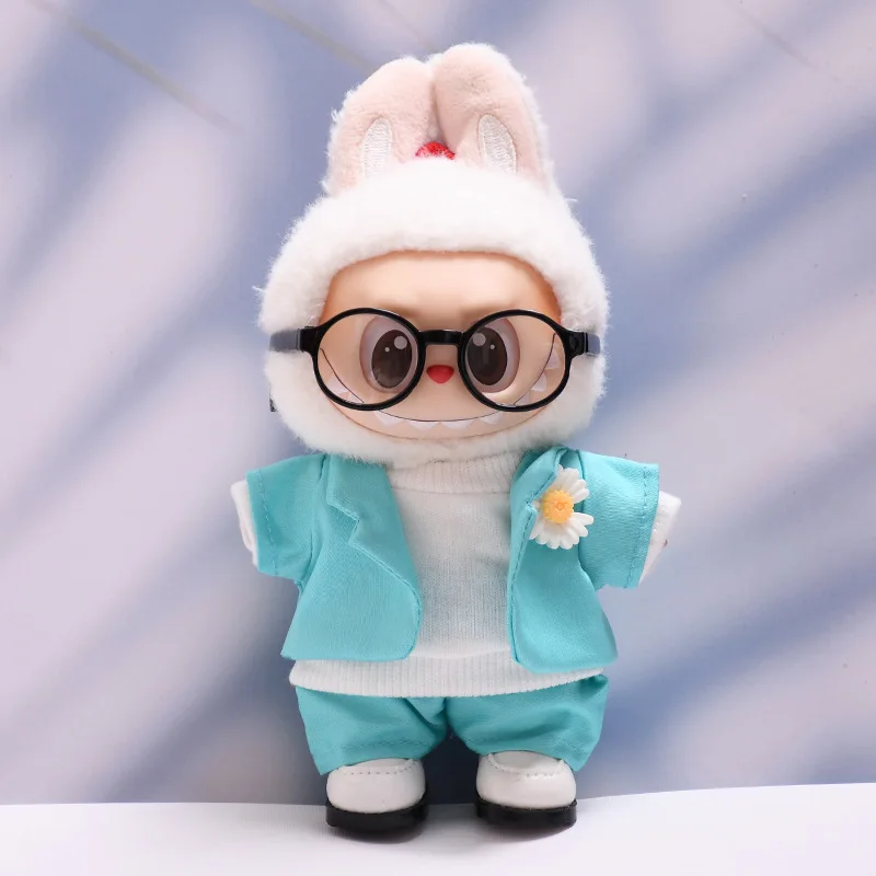 

Mini Doll'S Clothes Outfit Accessories GD Suit Sweater Set for 15-17cm Labubu Idol and 10cm Cotton Doll Clothing Gift