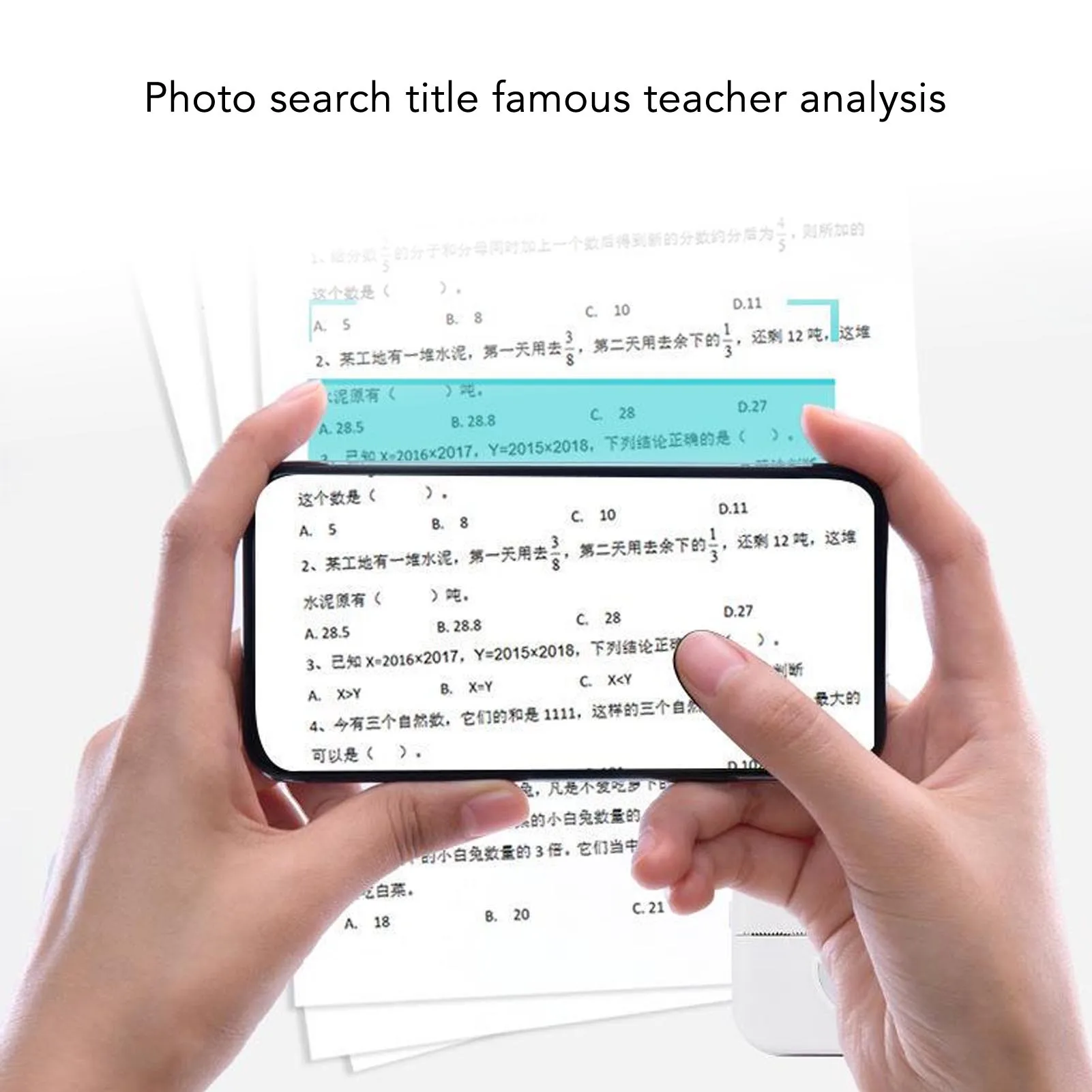 Printer Termal Portabel X33 Tanpa Tinta, Printer Saku dengan Aplikasi untuk Gambar, Foto Bergaya Retro, Struk, Catatan, Daftar, Label, Memo, QR